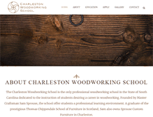 Tablet Screenshot of charlestonwoodworkingschool.com
